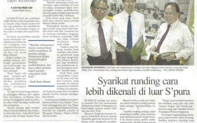 Berita Harian features Consulus: Innovative consultancy firm more known outside Singapore