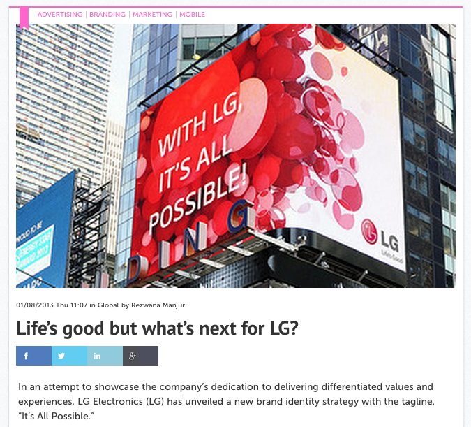 Life’s Good But What’s Next For LG?