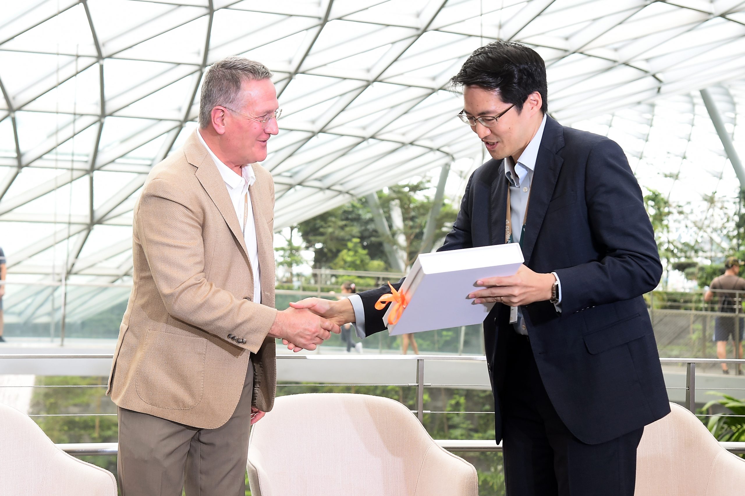 Dr Brian Grim, photographed with Lawrence Chong